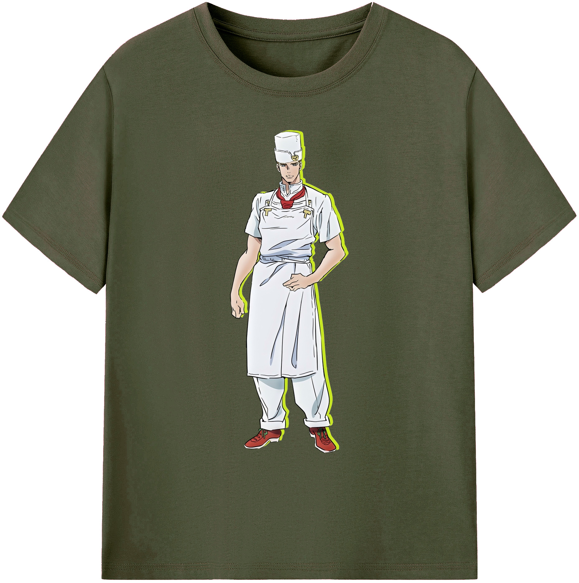 （画像用） ジョジョの奇妙な冒険 Tonio Trussardi JoJo's Bizarre Adventure トニオ?トラッサルディ 綿100％ メンズ半袖Tシャツ｜肌触りやわらか＆通気性
